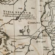 Rare original map of Ethiopia from the 17th century by Willem Janszoon Blaeu.