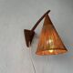 Teak wall lamp with natural ropes by Ib Fabiansen for Fog & Mørup, 1960s, Denmark.