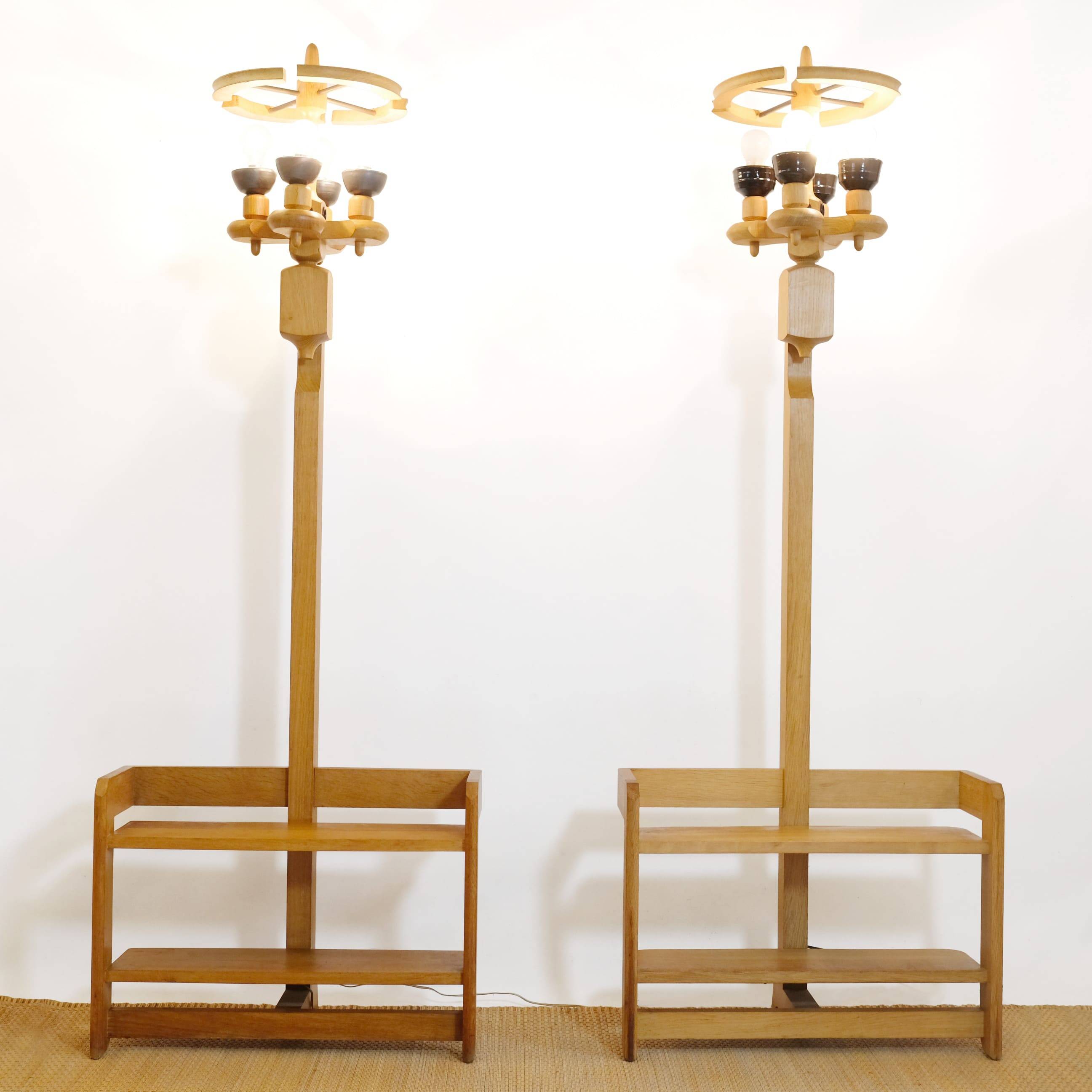 Guillerme and Chambron for Your Home, a floor lamp forming a shelf, 196