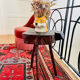 Rough wood tripod stool ethnic style