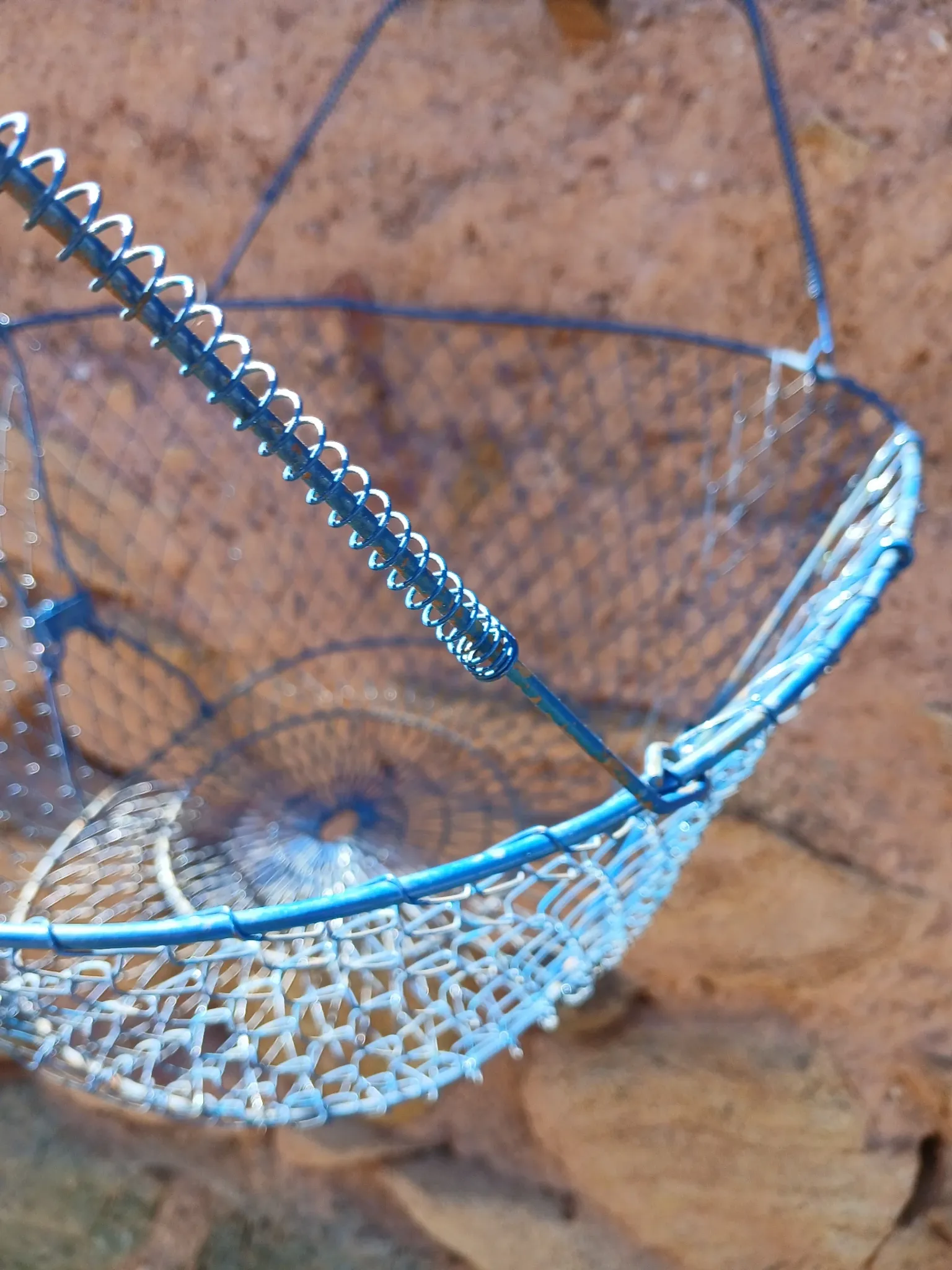 Grand panier de pêche ou récolte ancien 