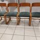 Suite of 4 Baumann chairs model Vintage sleigh 1970s
