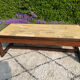 Vintage coffee table in rosewood and ceramic.
