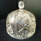 Antique cheese clocha in molded pressed glass
