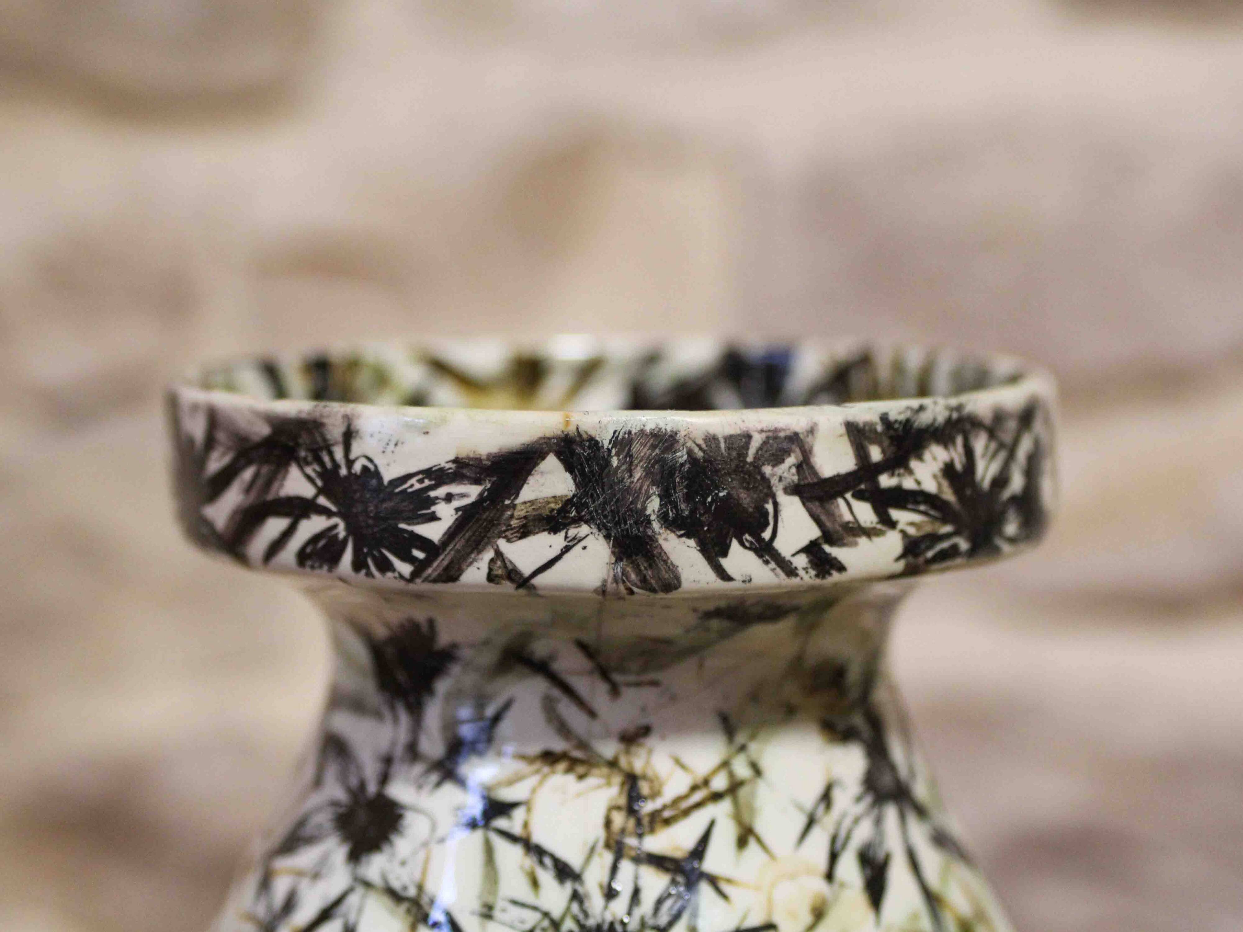 Pair of earthenware vases HBCM Montereau