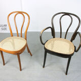 Vintage Bentwood Wide Seat and Arms Bistro Chair