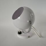 Eyeball space age white wall light from the 70s