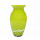 1970s modern glass vase, Farbglashutte Lauscha Thüringen, Germany