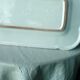 Asparagus dish faience henriot quimper fixed cradle decor fleur de lys