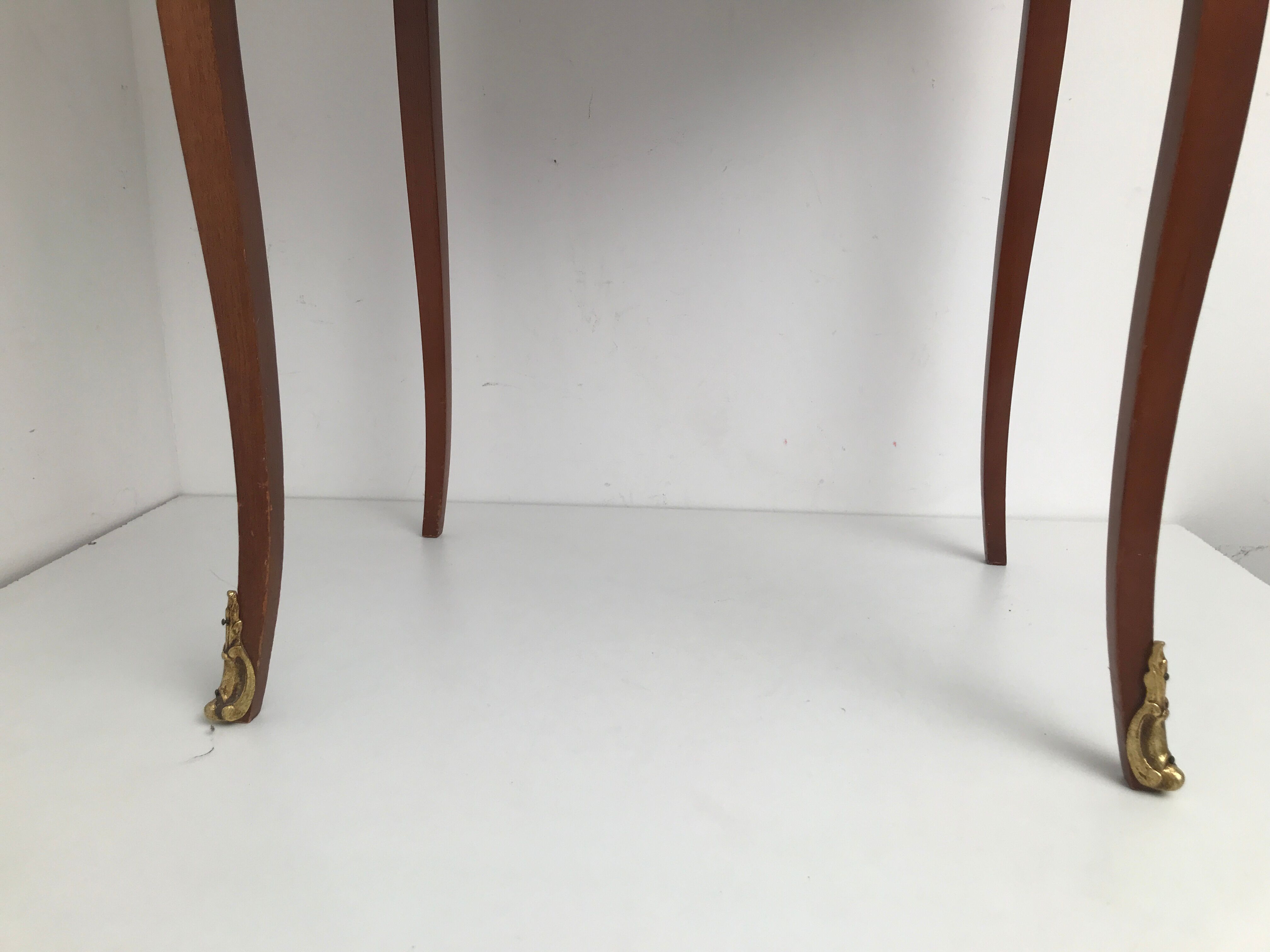 vintage louis XV style rose wooden table
