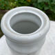 Pot à cornichons vintage porcelaine blanche