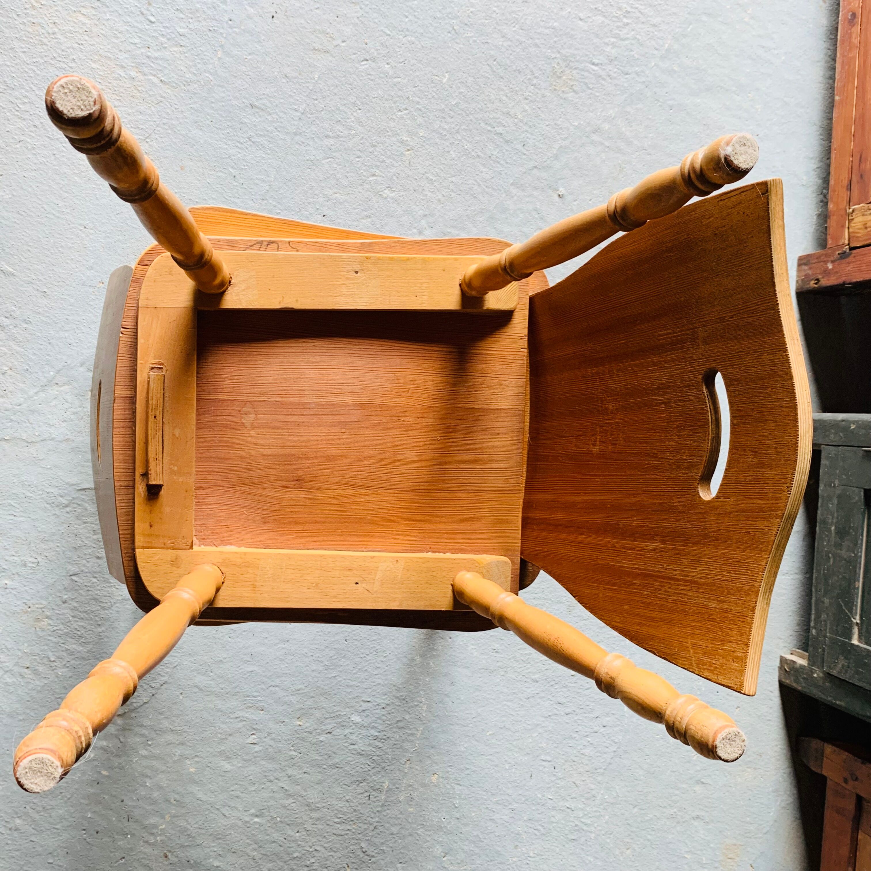 Paire de chaise bois blond  - 1960's