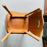 Pair of blond wooden chairs - 1960's
