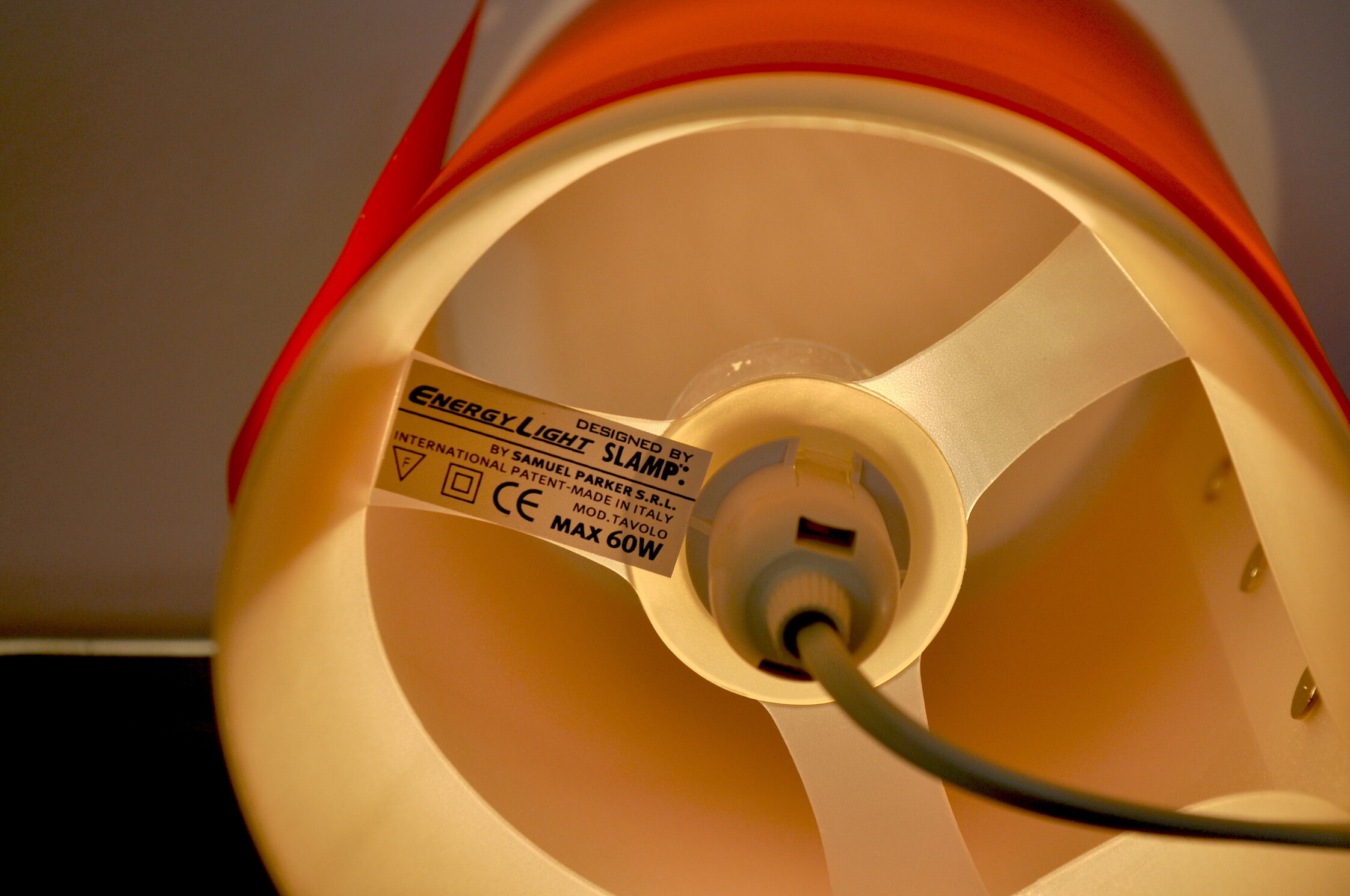 Samuel Parker lamp for Slamp, 1980