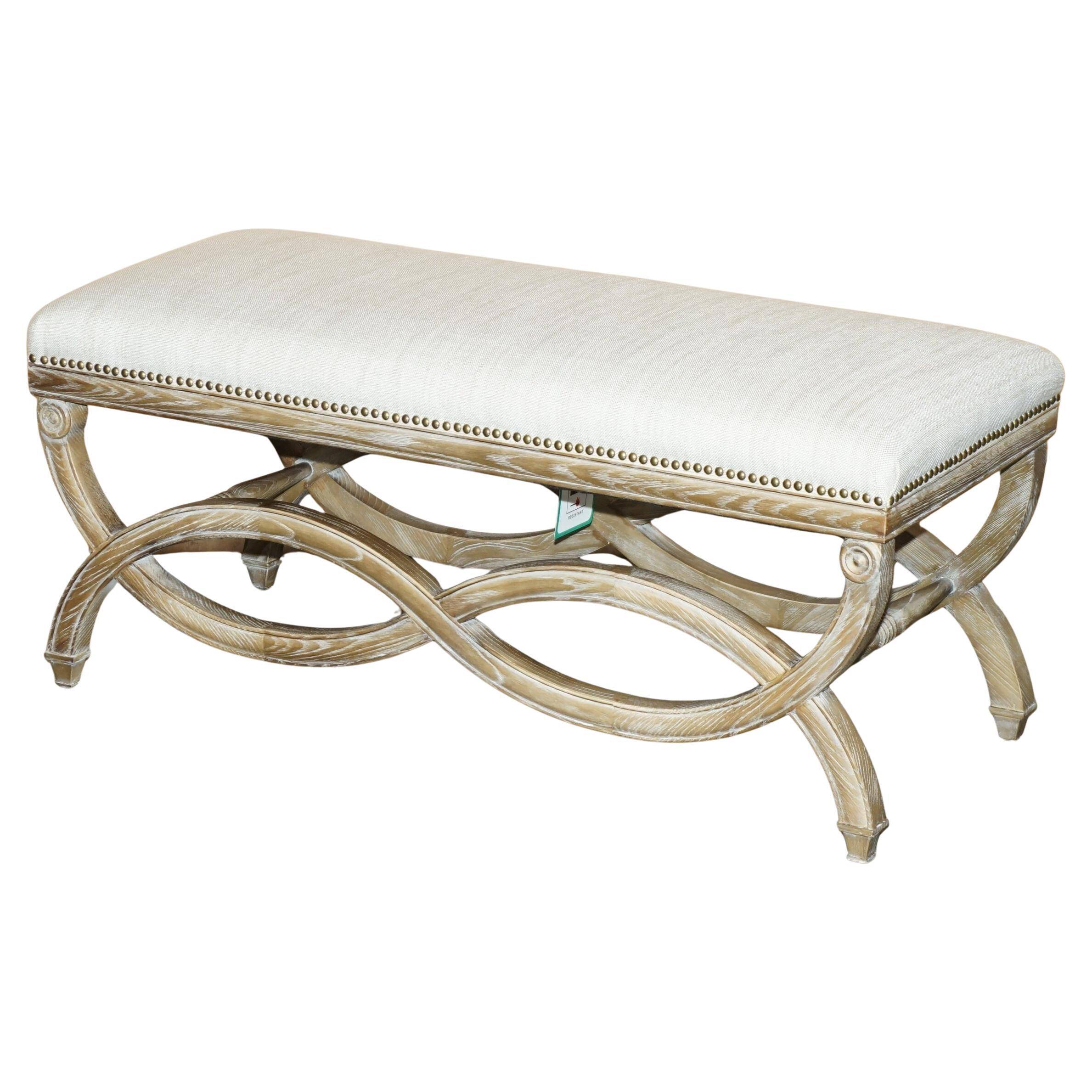 Regency style banquette - Dressing table or double piano stool