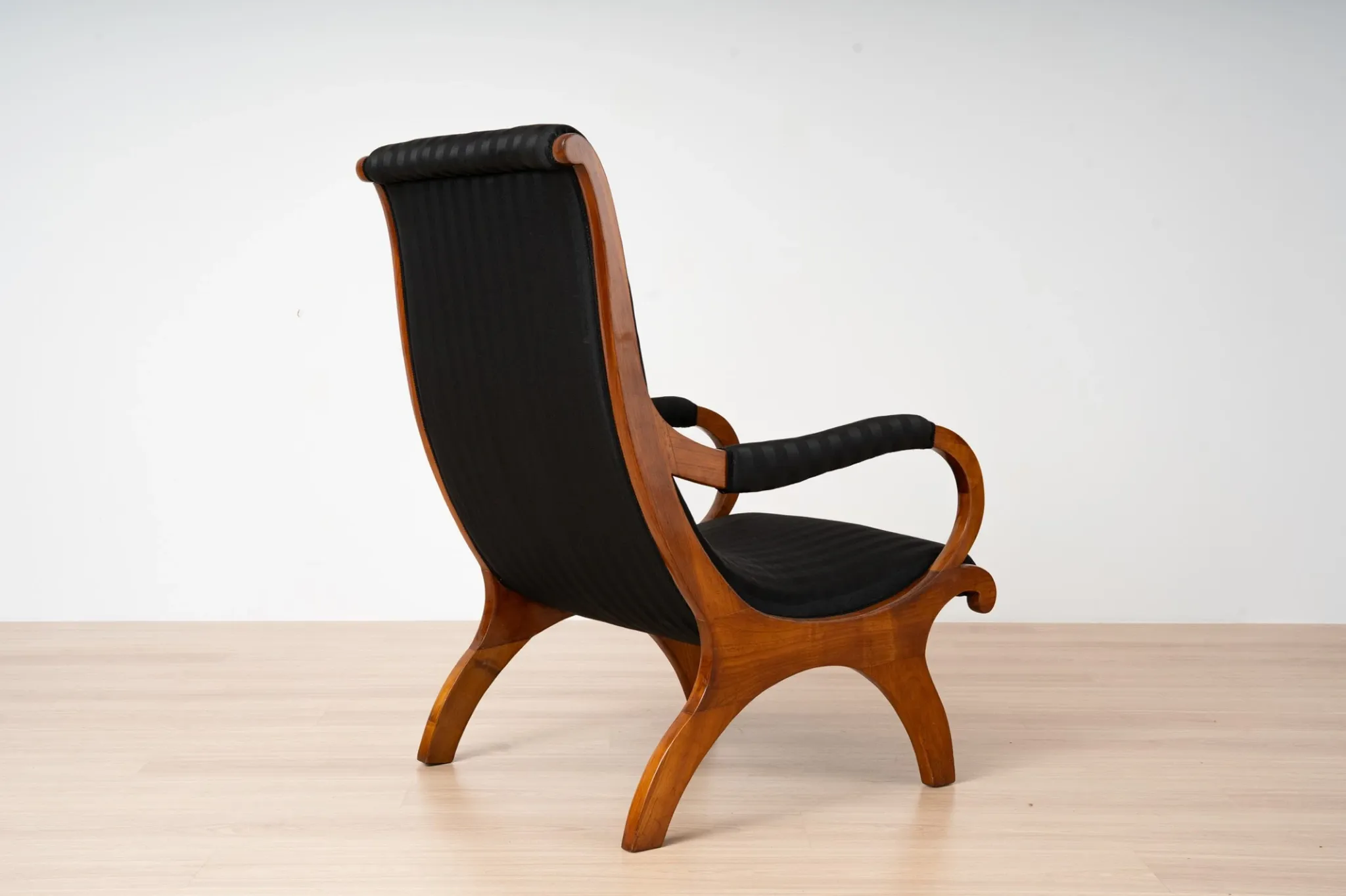 19th-Century Biedermeier Cherrywood Armchair, Germany, circa 1830-1850