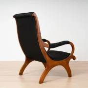 19th-Century Biedermeier Cherrywood Armchair, Germany, circa 1830-1850