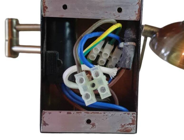 Vintage 70s wall light with dimmer