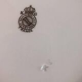 4 plates decorated with Lunéville roses