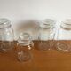 Lot of 4 vintage glass jars