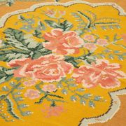 Handmade vintage moldov yellow kilim 197 cm x 291 cm - 23440