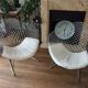 lot de 2 fauteuils design style diamant