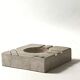 Cendrier italien en travertin sculpté Fratelli Manelli, design 1970