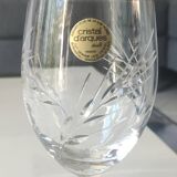 Lot of 4 large red wine glasses. Fleury cut Epi/Crystal Arques 24.5cl