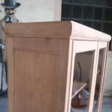 MD bookcase in stripped oak
