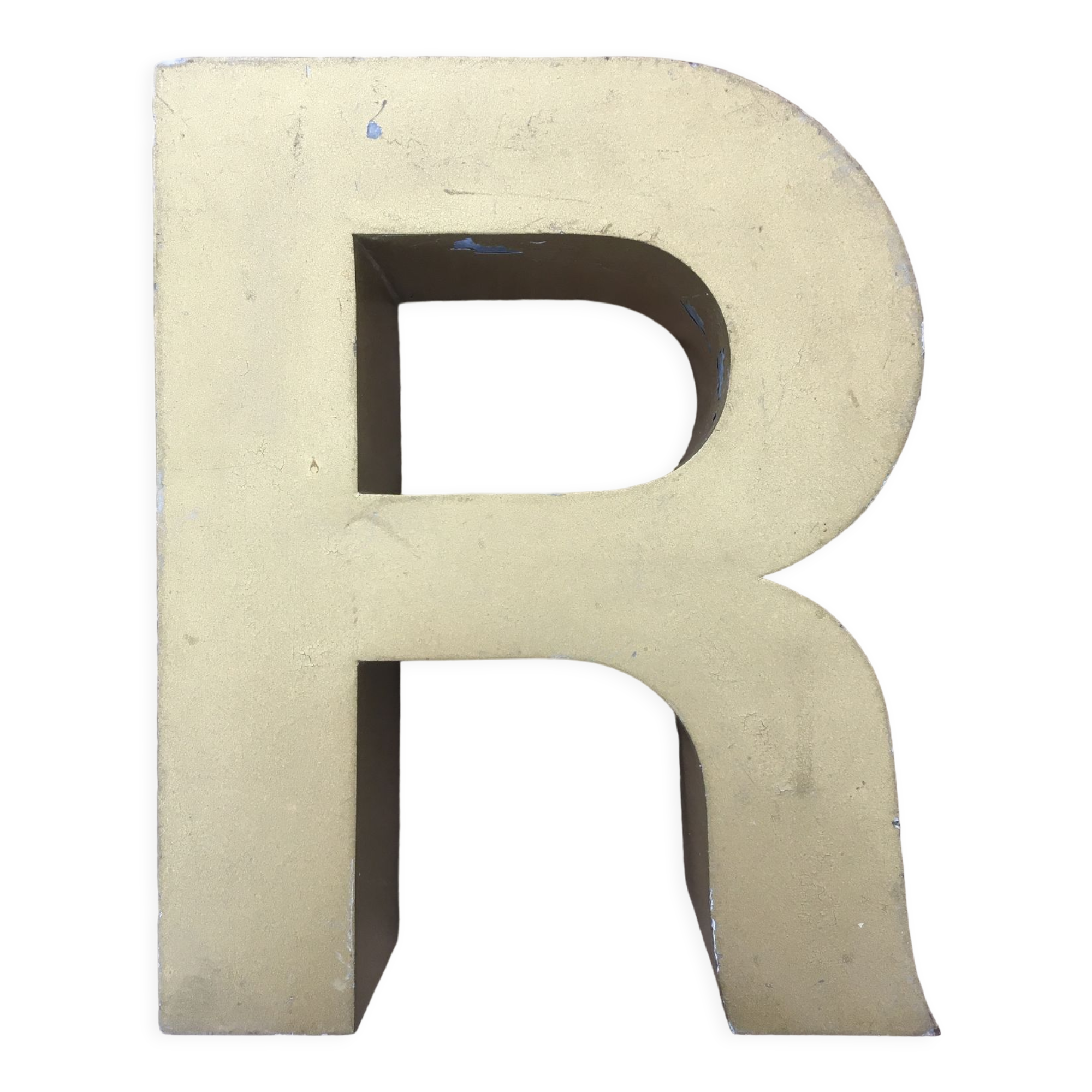 Golden vintage sign letter R