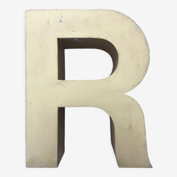 Golden vintage sign letter R