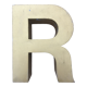 Golden vintage sign letter R