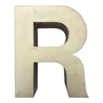 Golden vintage sign letter R