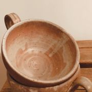 Duo de tasses anciennes en grès