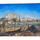 Orientalist painting – Kasbah between Ouarzazate and Zagora – Oil on canvas