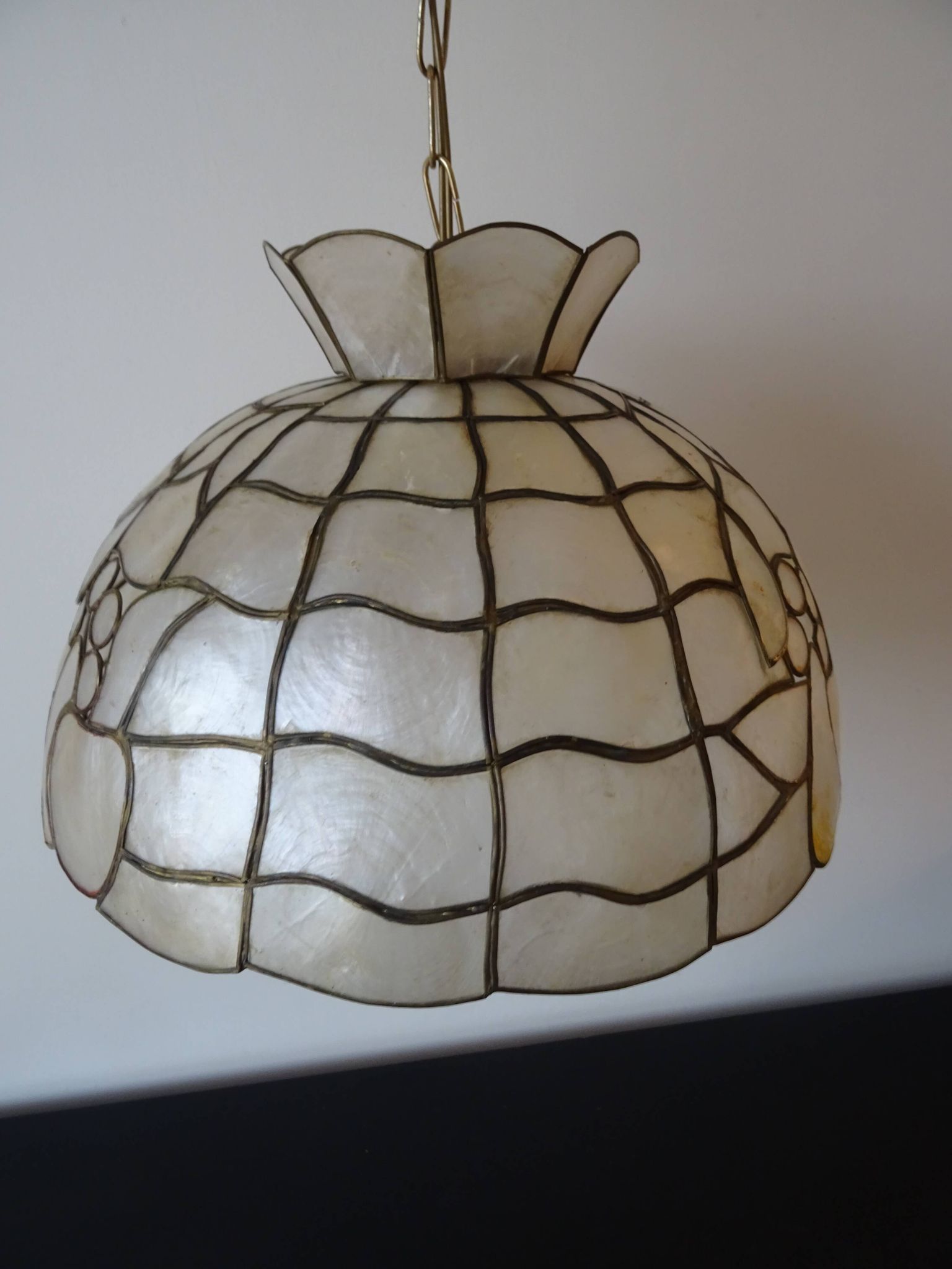 Suspension en nacre vintage an 70