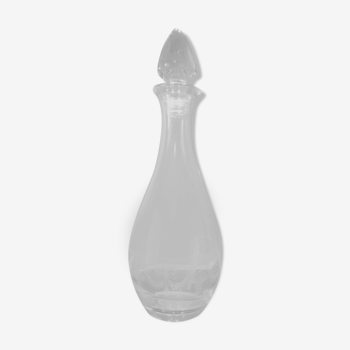 Crystal carafe or engraved glass