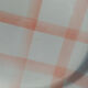 Round/flat serving dish, Moulin des Loups Orchies décor Scottish tiles orange