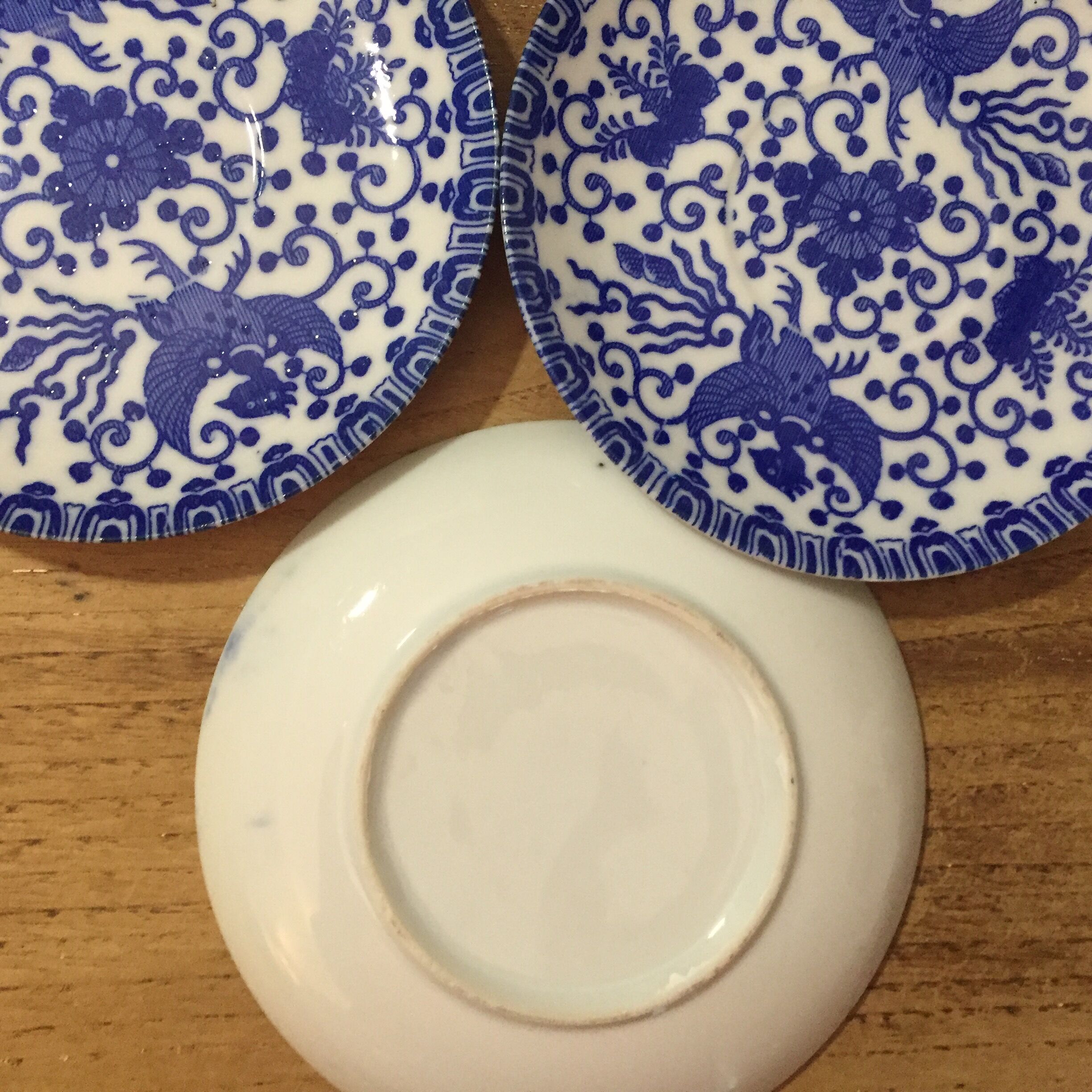 11 Cobalt blue bread plates