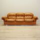 Orange leather sofa, Space Age design, 1960s, production: Italy