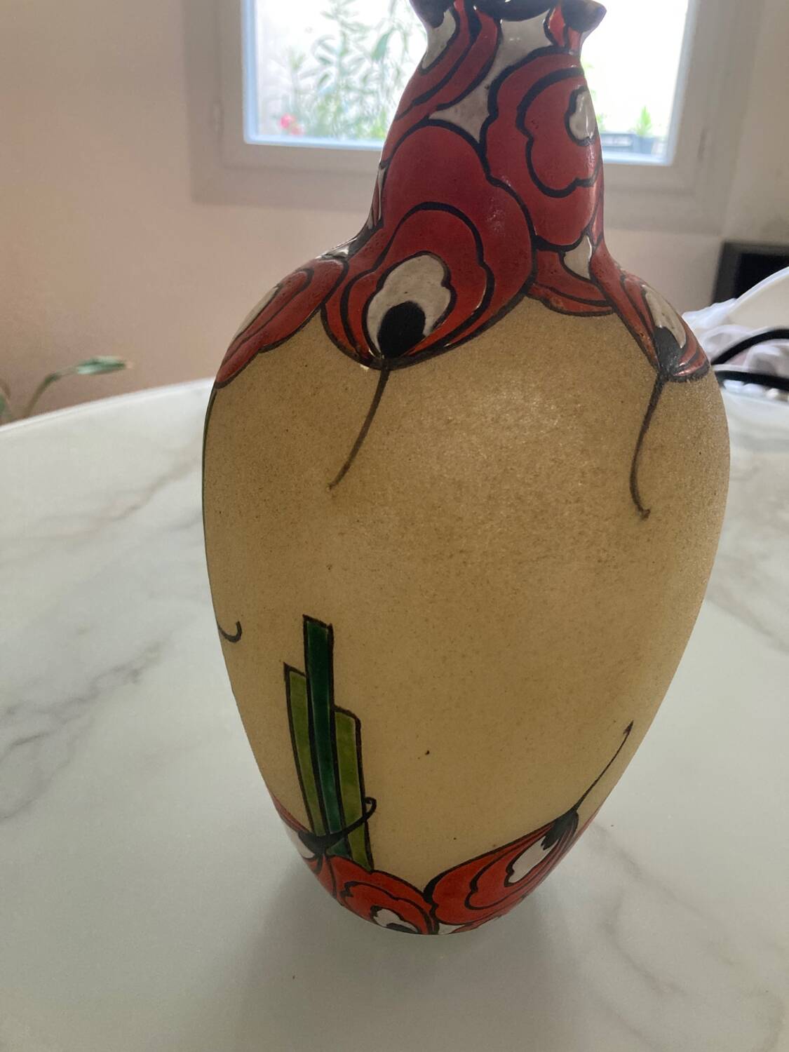 Art deco vase 1930 DE Leune signed