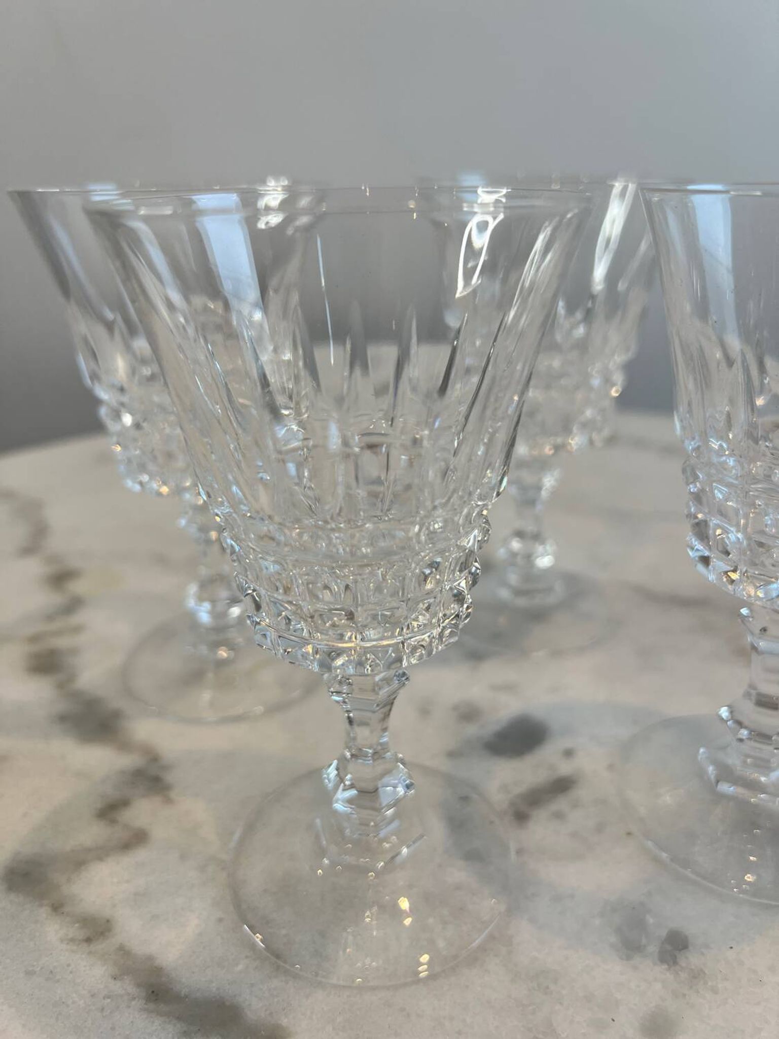 Lot de 4 verre à pied en Cristal