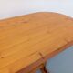 Oval table / vintage pine console from the 60s 70s