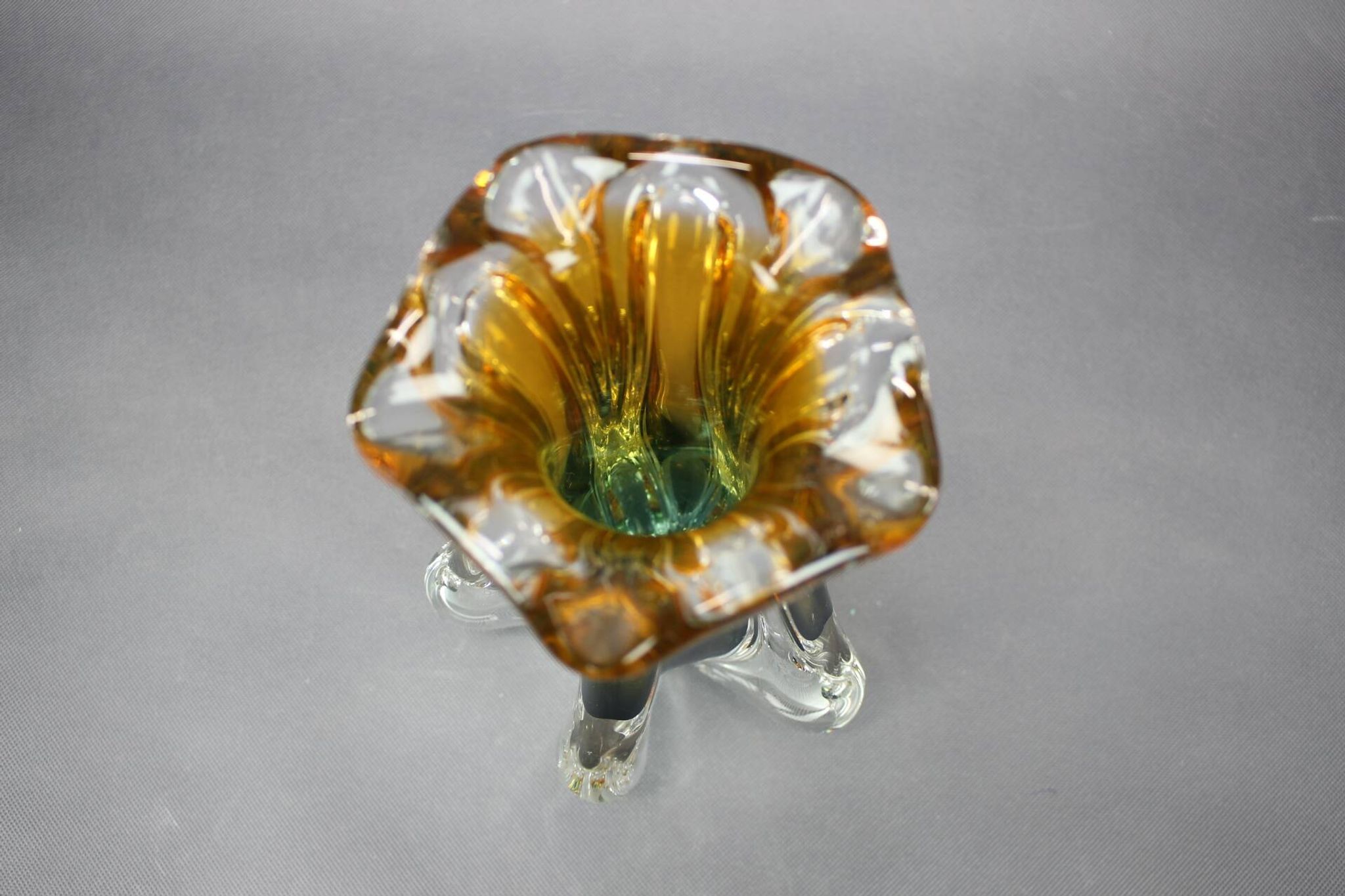 Bohemian art glass vase by Josef Hospodka for Chřibská Glassworks, 1960s