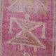 Vintage Turkish rug from Oushak, handwoven 85x266 cm