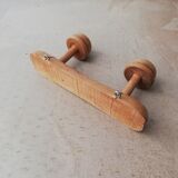 Wooden coat rack