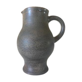 Vintage sandstone ceramic pitcher by Jacques lacheny