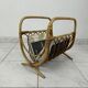 Porte-revues vintage en bambou