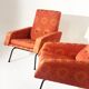 Pair of armchairs - vintage italian fabric 1960
