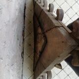 Wooden pediment from a church